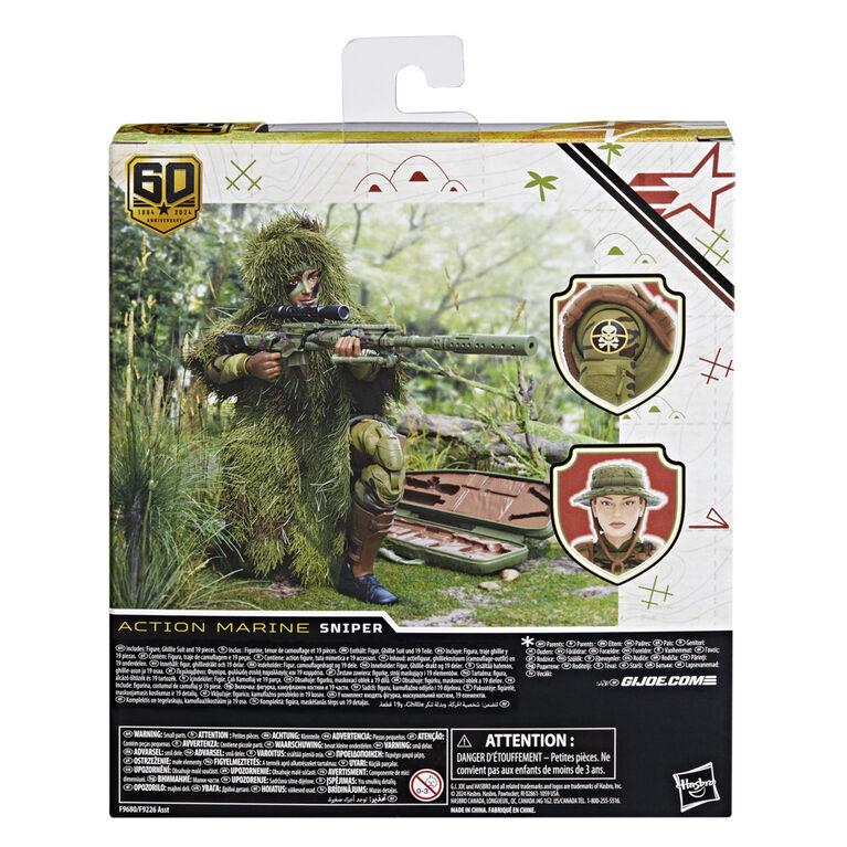 G.I. Joe Classified Series 60th Anniversary Action Marine - Sniper Action Figure
