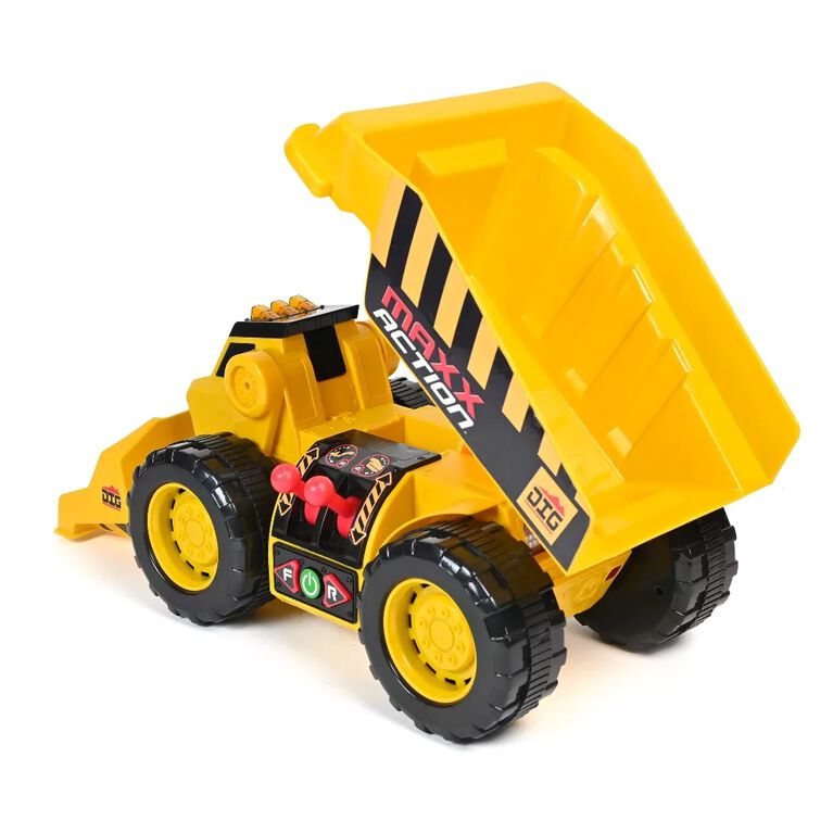 Maxx Action 2-N-1 Dig Rig Dump Truck and Front End Loader