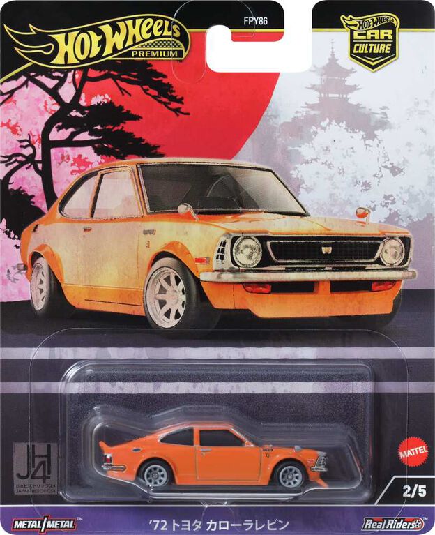 Hot Wheels Premium Car Culture Japan Historics 4 Toyota Corolla TE 27 1:64 Scale Collectible Vehicle