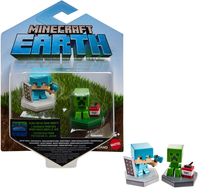 Minecraft - Earth -  Boost - Mini-figurines - Coffret de 2