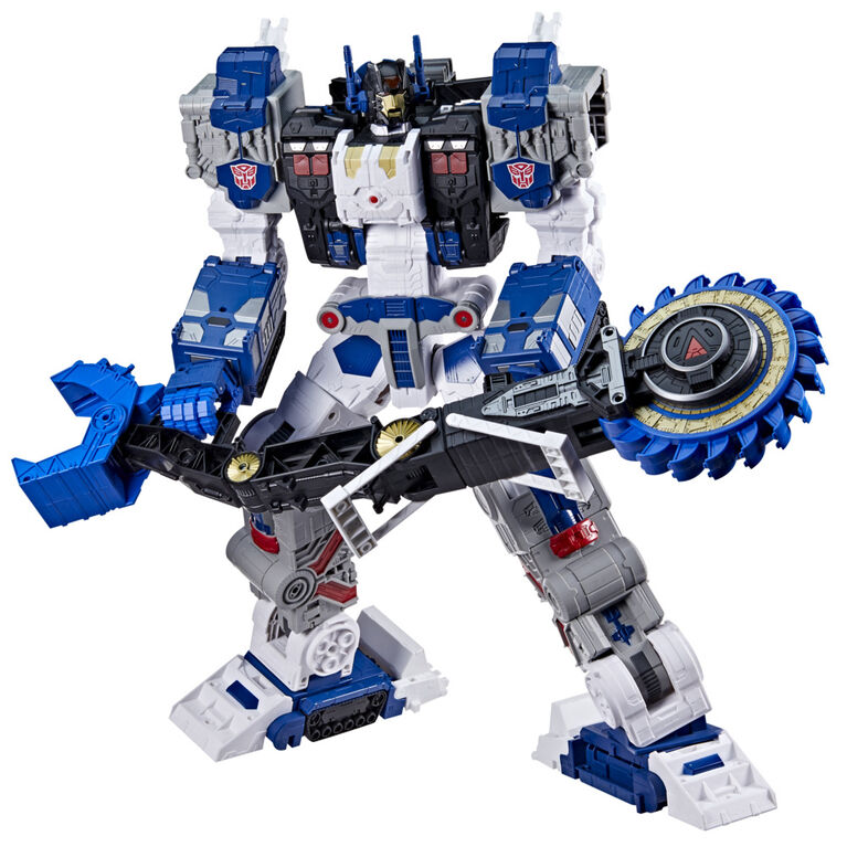 Transformers Toys Generations Legacy Series Titan Cybertron Universe Metroplex Action Figure, 22-inch