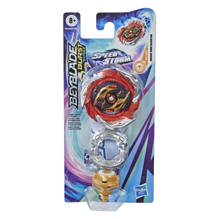 Beyblade Burst Surge Speedstorm Brave Roktavor R6 Spinning Top Single Pack