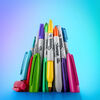 Marqueurs permanents Sharpie Glam Pop, pointe fine, couleurs assorties, 5 unités