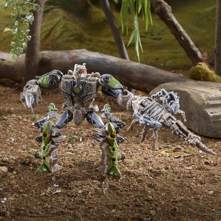 Transformers: Rise of the Beasts Movie Beast Alliance Beast Weaponizers 2-Pack Predacon Scorponok Toy, 5-inch - R Exclusive