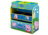 Peppa Pig 6-Bin Toy Organizer