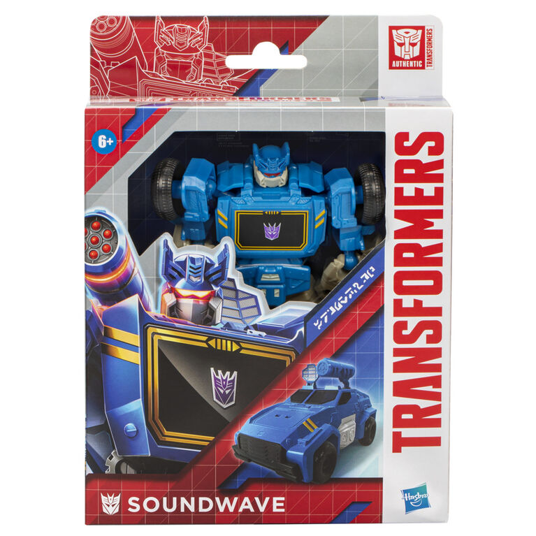 Transformers Generations Toys Authentics Alpha Soundwave, 7 Inch Action Figure, Robot Toys For Kids Ages 6 and Up