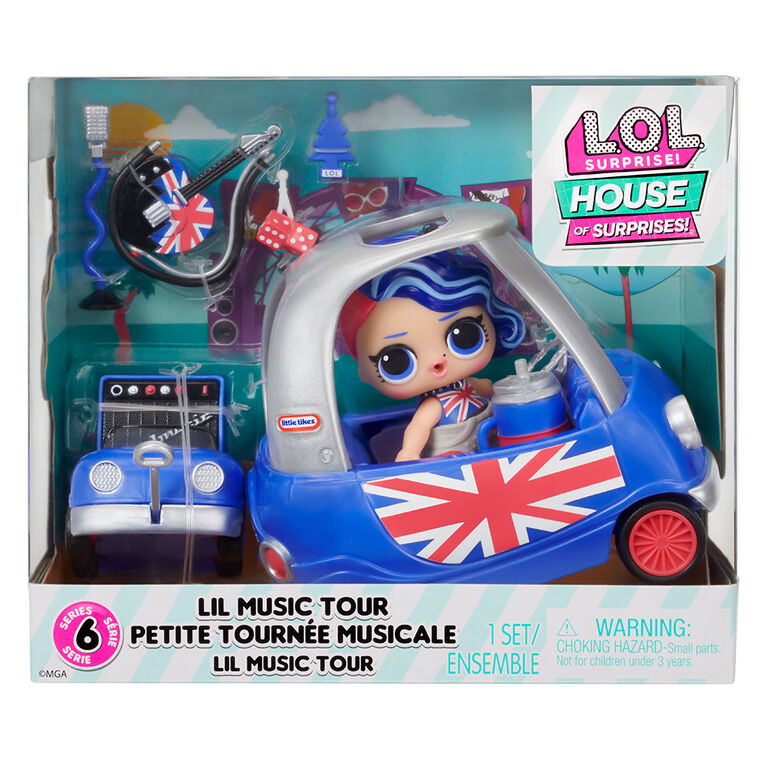 Ensemble de jeu Petite tournée musicale LOL Surprise OMG House of Surprises avec poupée de collection, Cheeky Babe