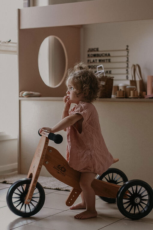 Kinderfeets Tiny Tot PLUS Balance Bike BAMBOO
