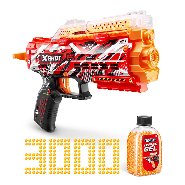 XSHOT Hyper Gel Stinger Blaster (3 000 boulettes Hypel Gel) de ZURU