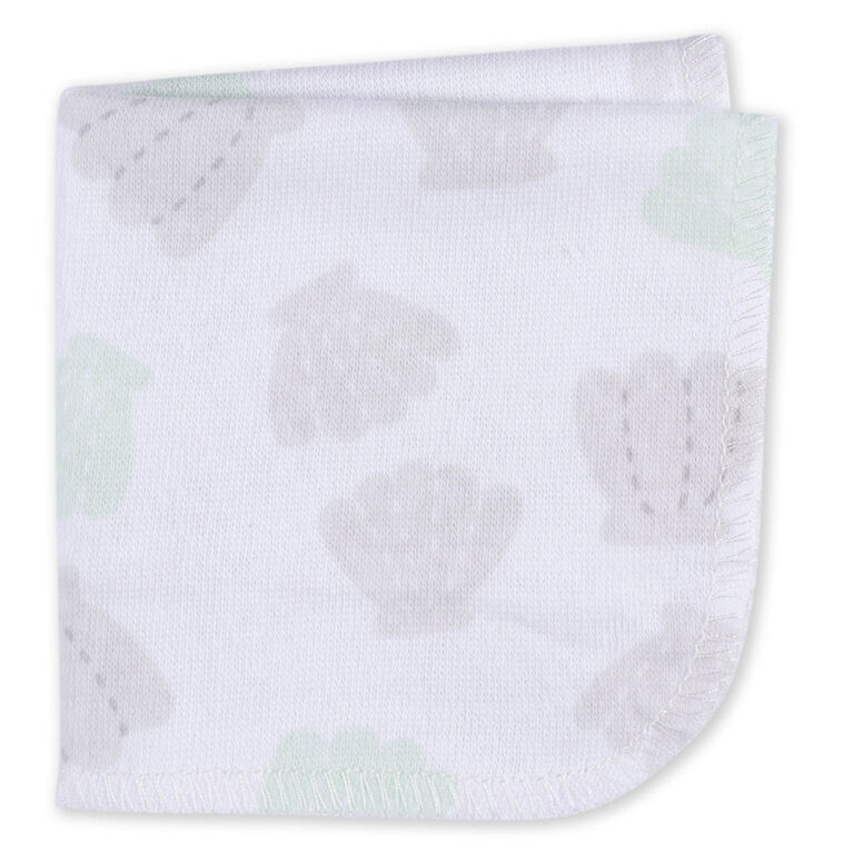 Koala Baby - Grey Knit Washcloth - 8 Pack