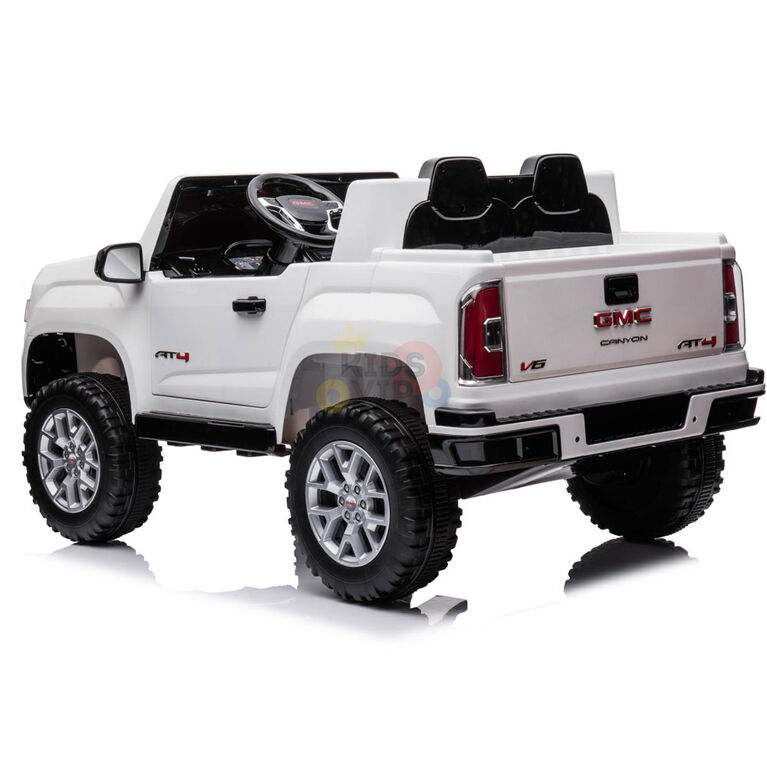 Kidsvip 12V Gmc Canyon At4 W/ Rc-White - Édition anglaise