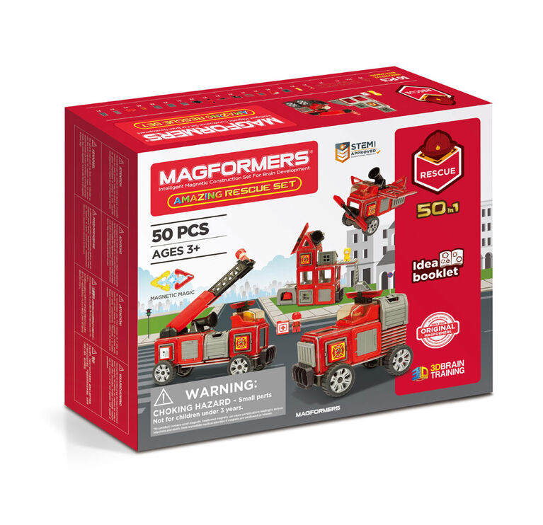 Magformers Amaz!ng Rescue 50 Piece Set - English Edition