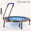 smarTrike Indoor Toddler Trampoline with Handle, Ball Pit - 100 Balls Included