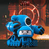 Sharper Image Mecha Rivals RC Ejecting Battle Robots Blue and White