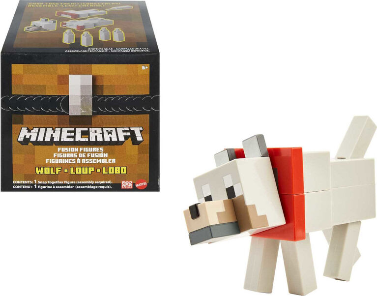 Minecraft - Figurine Loup à Construire