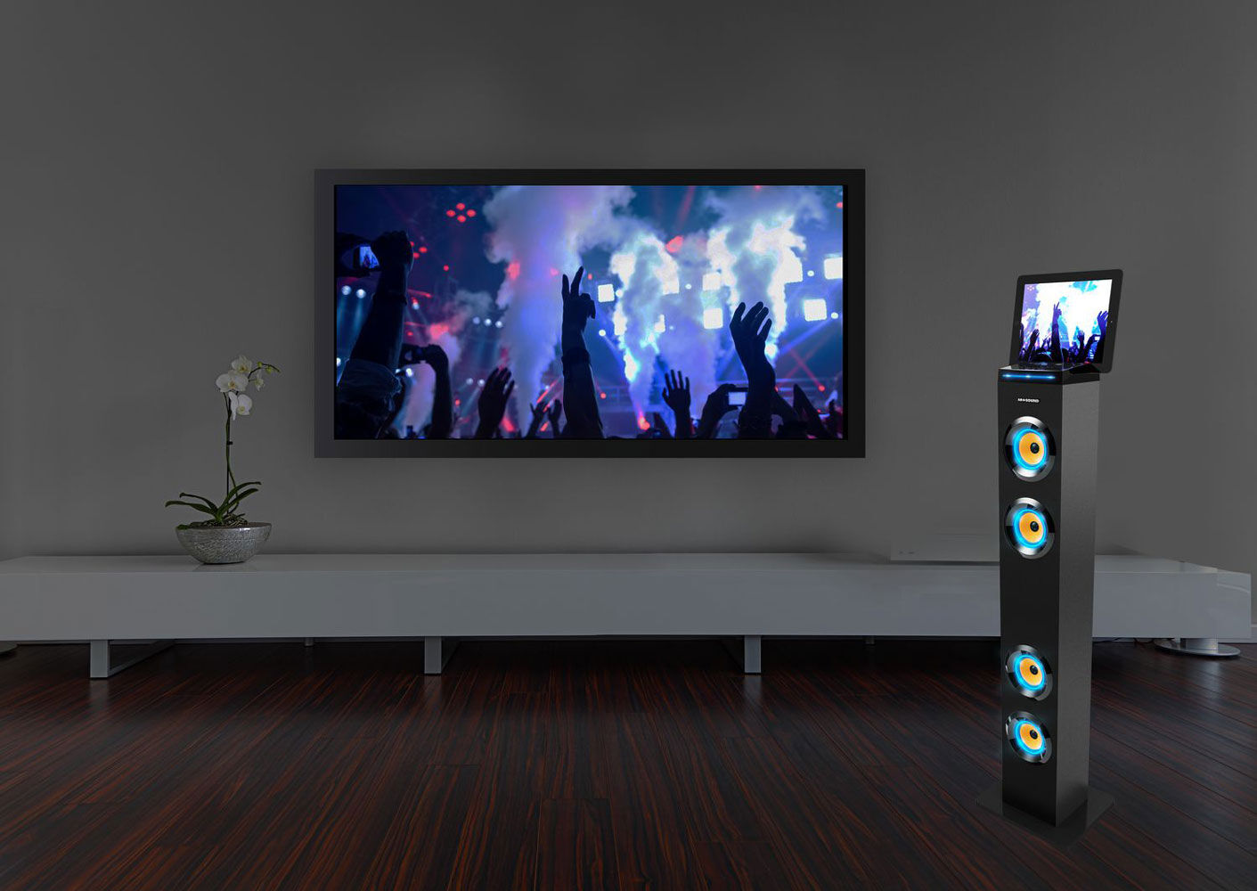 art & sound bluetooth tower speaker