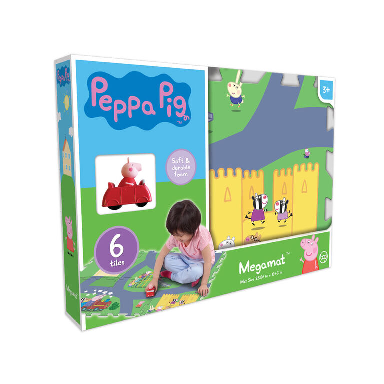 MEGAMAT - Peppa Pig ensemble de 6 tuiles pour tapis de jeu
