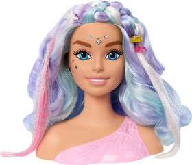 Barbie Doll Fairytale Styling Head, Pastel Hair with 20 Accessories