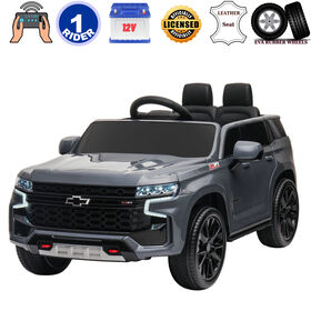 Kidsvip 12V Chevy Tahoe W/ Rc- Grey - Édition anglaise