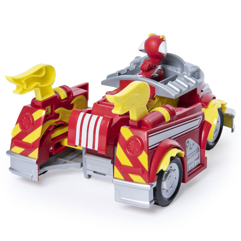 PAW Patrol, Mighty Pups Super PAWs Marshall's Powered Up Fire Truck Transforming Vehicle