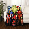 Marvel Avengers Kids Fleece Throw Blanket (50x60"), Captain America, Iron Man and The Hulk
