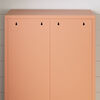 Crea Metal 2-Door Accent Cabinet Orange