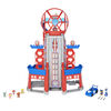 PAW Patrol, Ultimate City Tower du film transformable de 91 cm avec 6 figurines articulées à collectionner, véhicule, effets sonores et lumineux