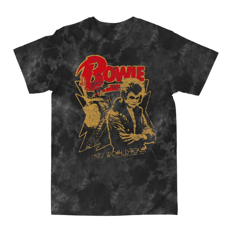 David Bowie- 72 World Tour- Black T-Shirt