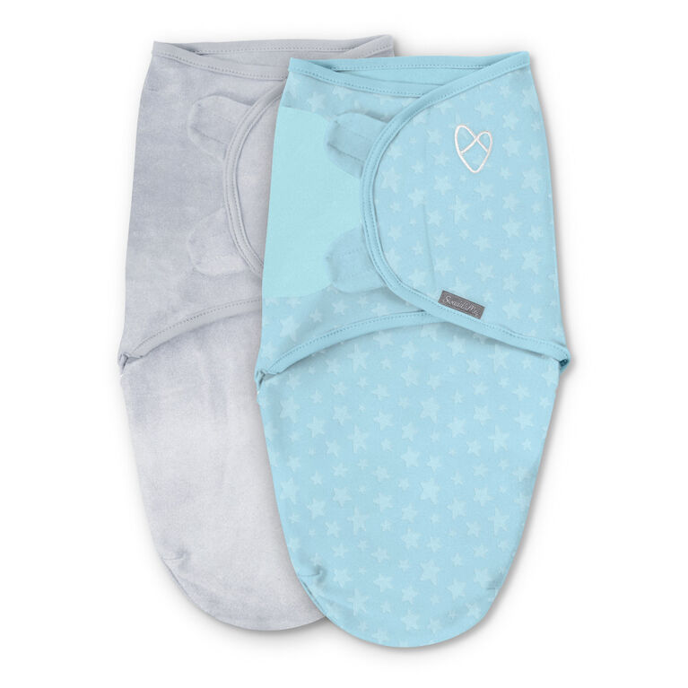 SwaddleMe by Ingenuity Velboa Original Swaddle - Blue Stars