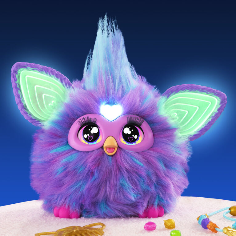 Furby violet peluche interactive - Version française