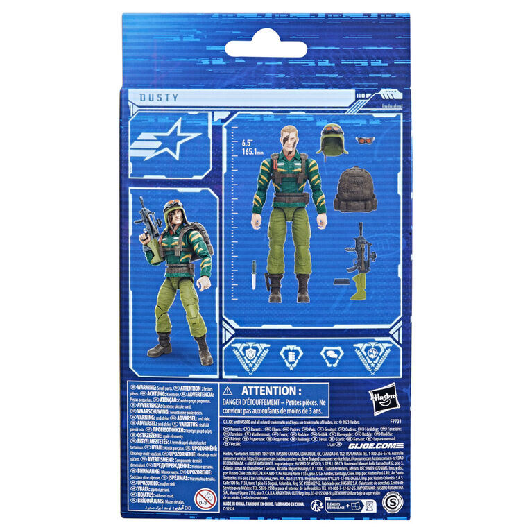 G.I. Joe Classified Series, figurine de collection 65 Tiger Force Dusty de 15 cm, pour filles et garçons - Notre exclusivité