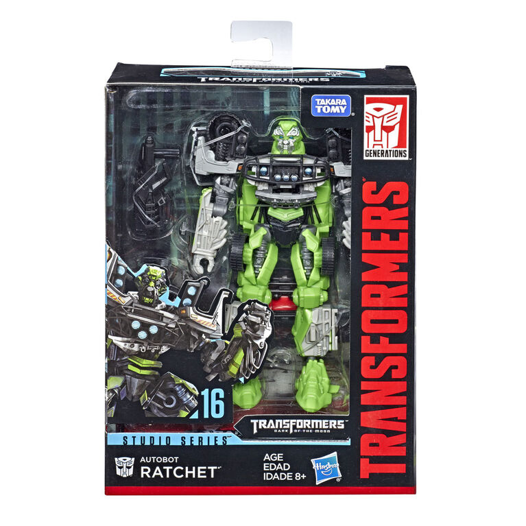 Transformers Transformers: La face cachée de la lune Studio Series 16 - Figurine Autobot Ratchet de classe de luxe.