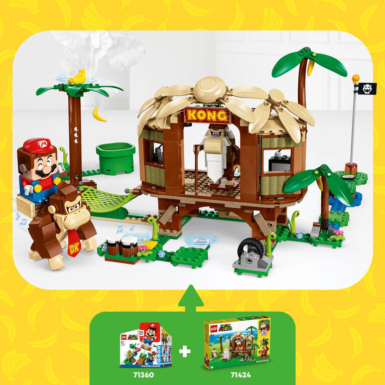 LEGO Super Mario Ensemble d'extension La cabane de Donkey Kong 71424 Ensemble de jeu de construction (555 pièces)