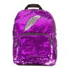 Sequin Magic Sac à dos pourpre et argent.