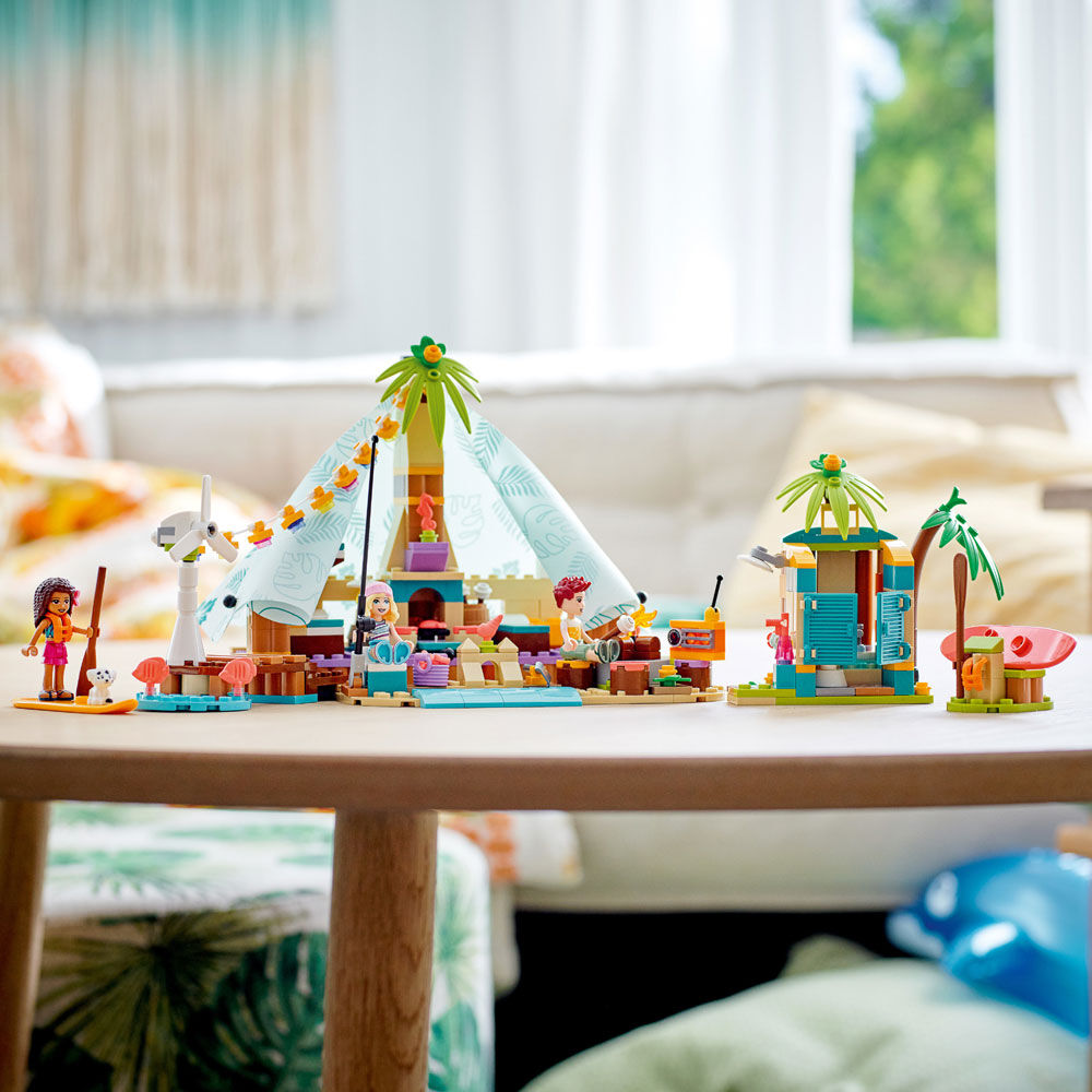 LEGO Friends Beach Glamping 41700 Building Kit 380 Pieces