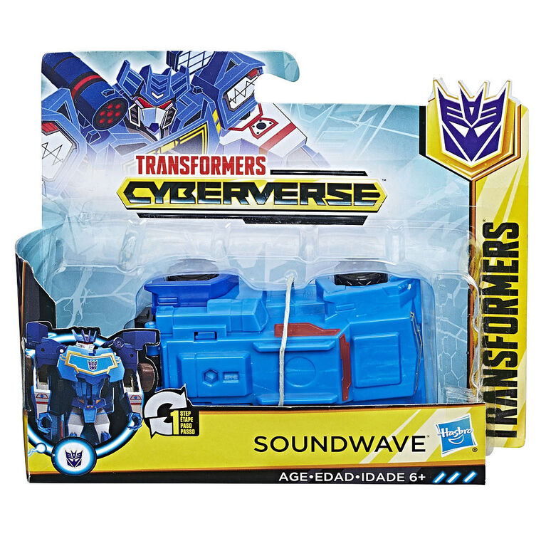 Transformers Cyberverse 1-Step Changer Soundwave