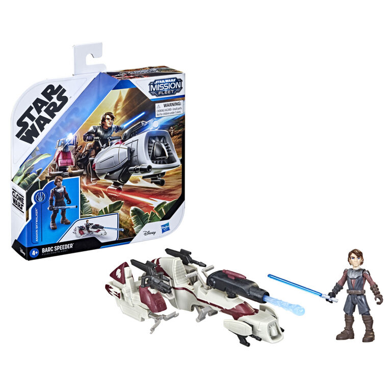 Star Wars Mission Fleet Expedition Class Anakin Skywalker BARC Speeder Strike Figure and Vehicle