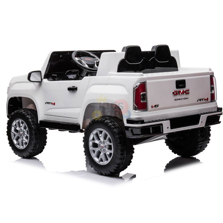 Kidsvip 12V Gmc Canyon At4 W/ Rc-White - English Edition