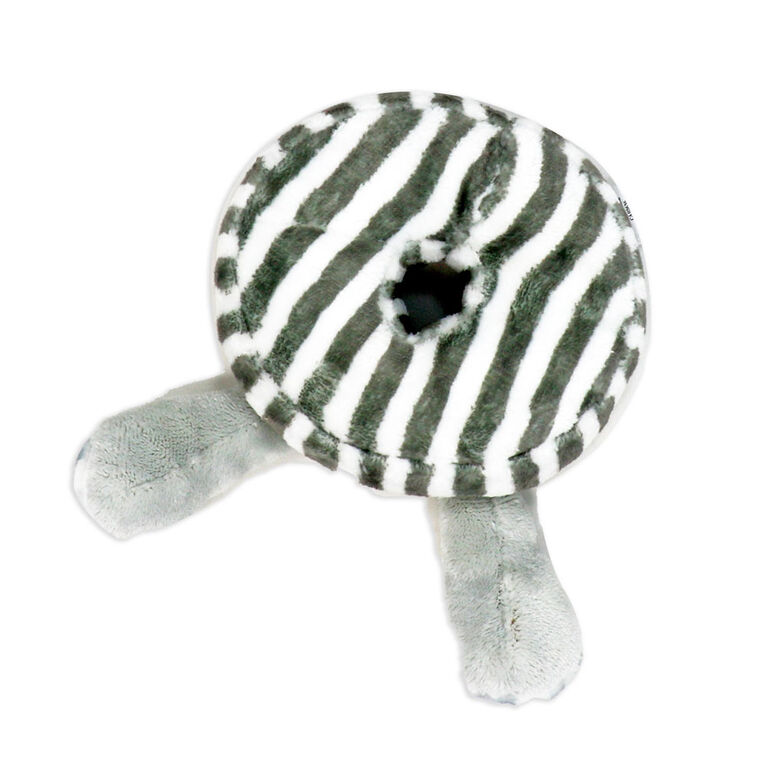 Jouet d’activité à empiler en peluche Bab & Tot : Éléphant gris