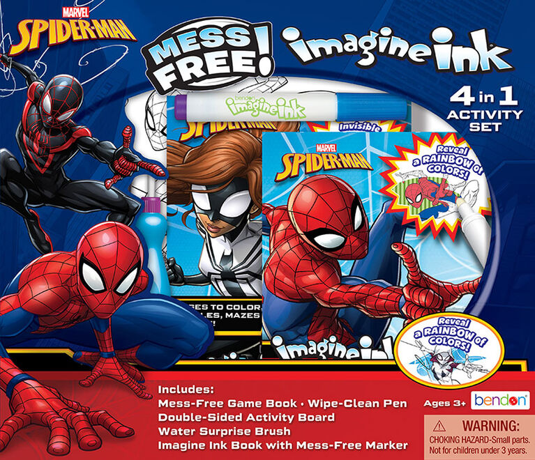 Imagine Ink Spiderman 4In1 Boxed Set