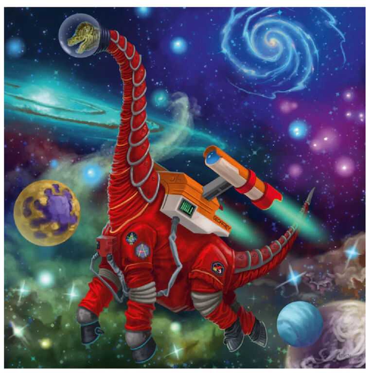 Ravensburger Dinosaures dans l'espace Puzzle 49 pièces (Ensemble de 3)