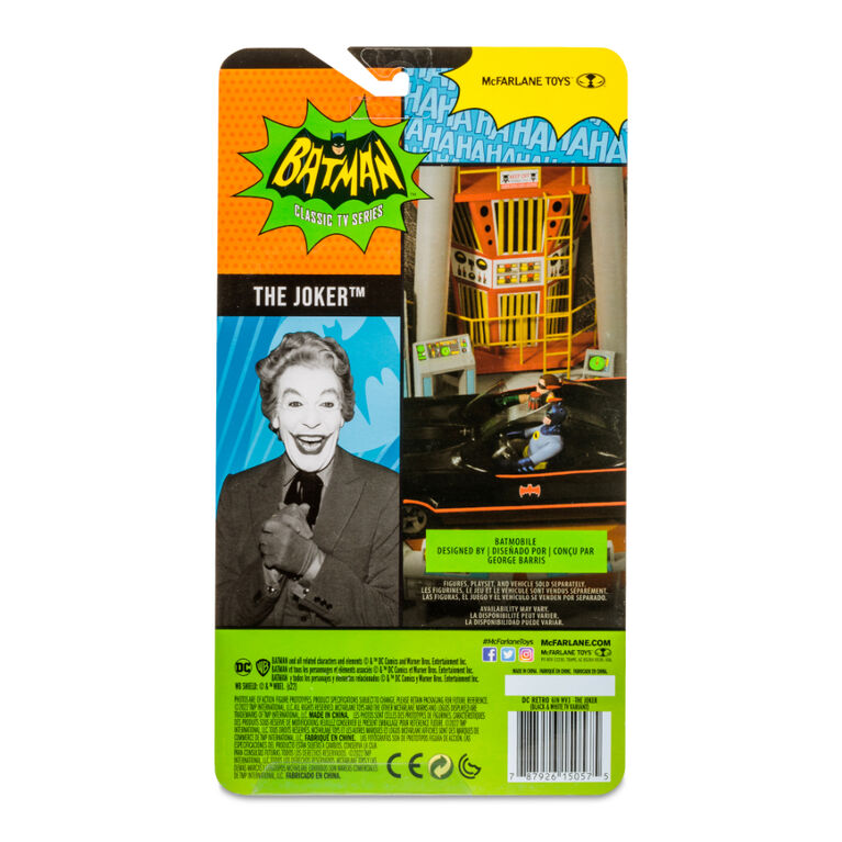 DC Retro 6" Wave 4 Batman 66 - The Joker (Black and White TV Variant) - R Exclusive