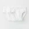 simple cotton briefs, 12-24m - white