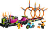 LEGO City La camionnette de cascade et le défi des cercles de feu 60357 Ensemble de jeu de construction (479 pièces)