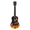 Premier acte Guitare acoustique Flames l'Orange.