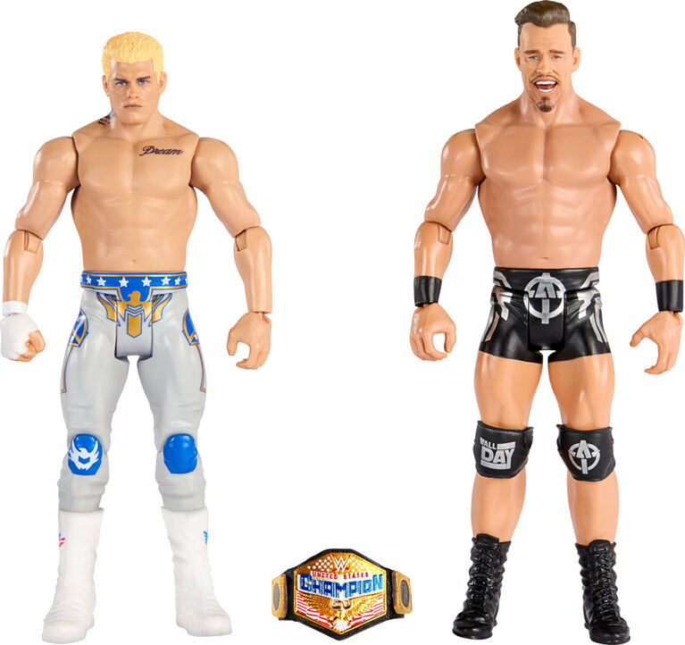 WWE Action Figures Championship Showdown Cody Rhodes vs Austin Theory 2-Pack