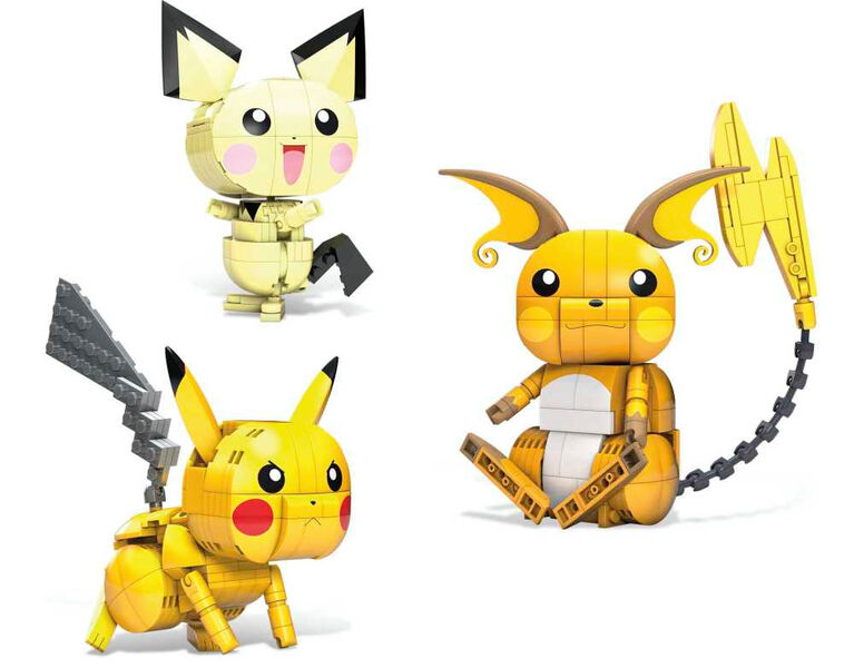 Mega Construx Pokemon Raichu Construction Set with character