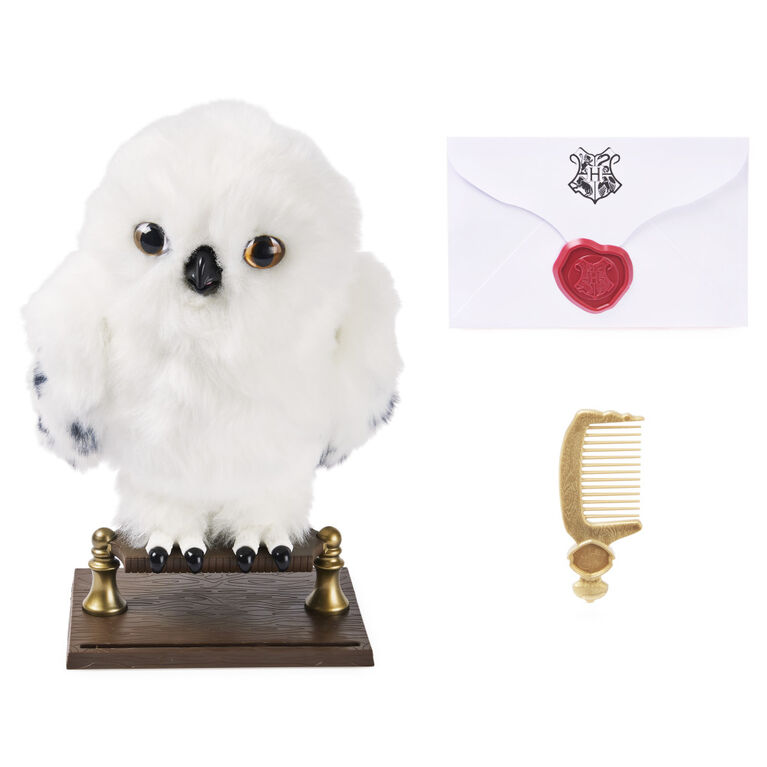 Wizarding World Harry Potter, Enchanting Hedwig Interactive Owl with Over 15 Sounds and Movements and Hogwarts Envelope