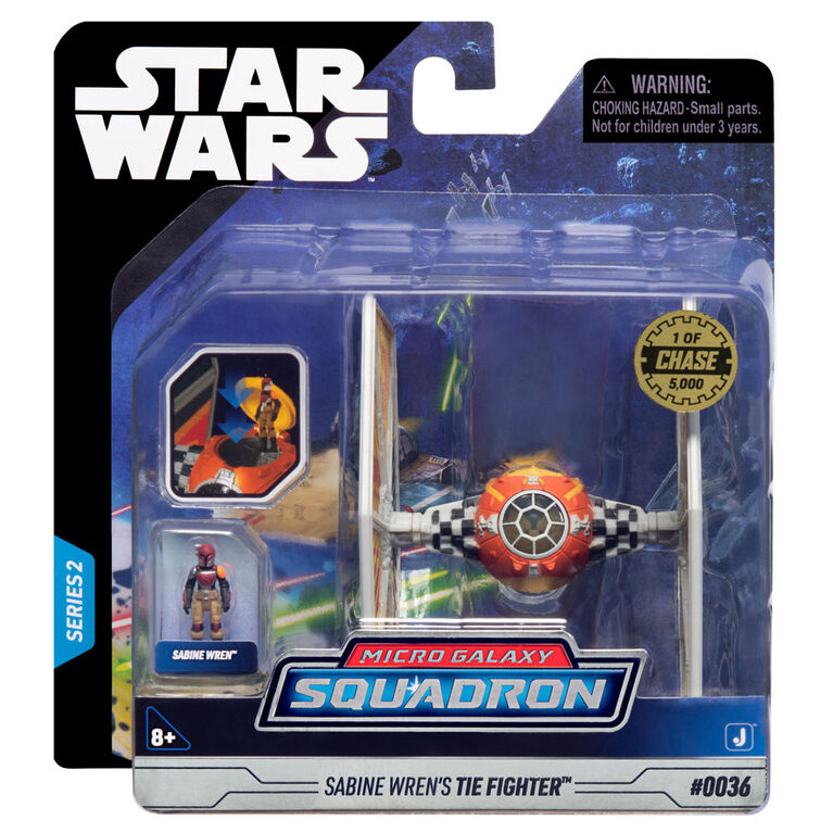 Star Wars Micro Galaxy Squadron 3" Vehicle - Sabine Wren's TIE Fighter