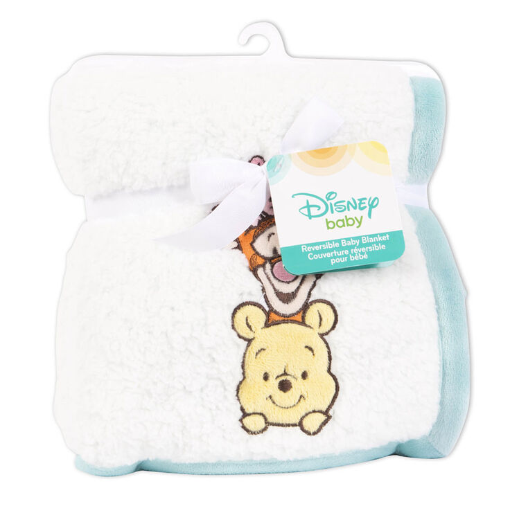 Disney Baby Reversible Baby Blanket- Winnie The Pooh